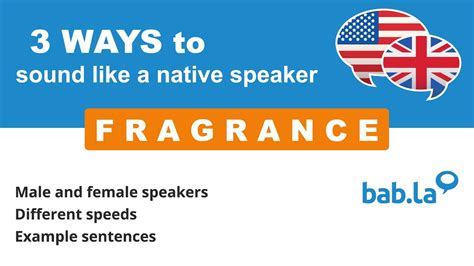 fragrances pronunciation